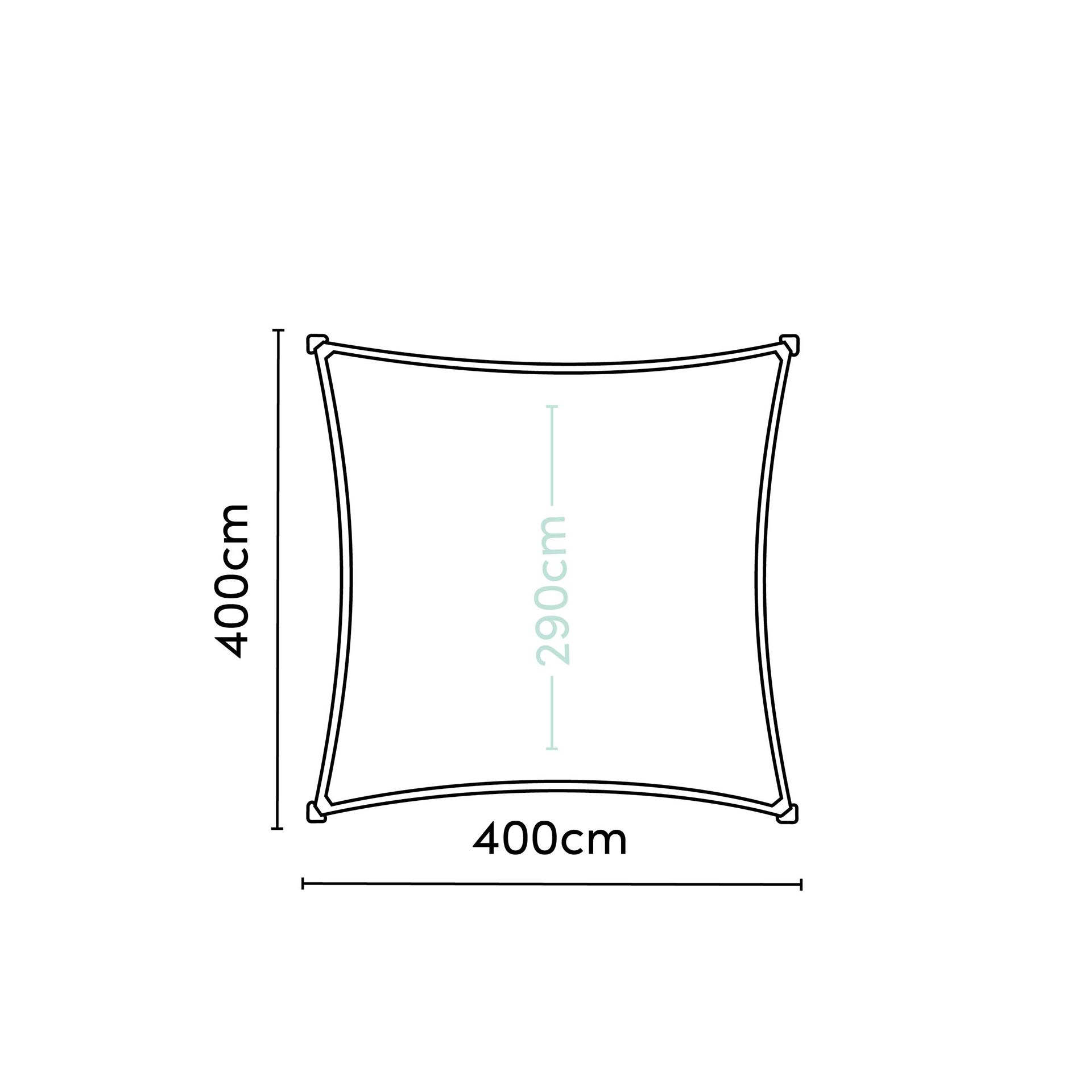 Senčno Jadro Dreamsail 400x400cm Ecru