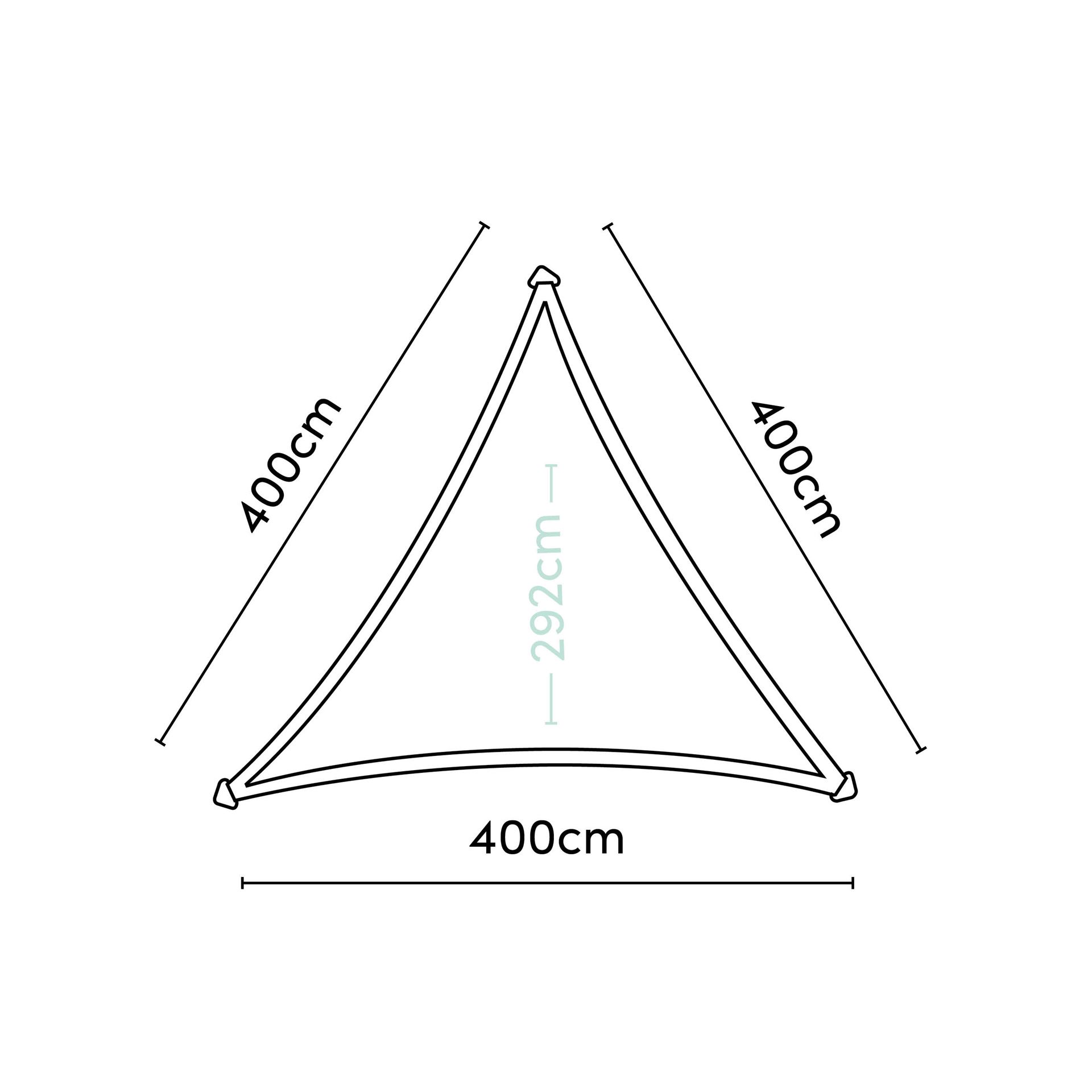 Senčno Jadro Dreamsail 400x400x400cm Siva