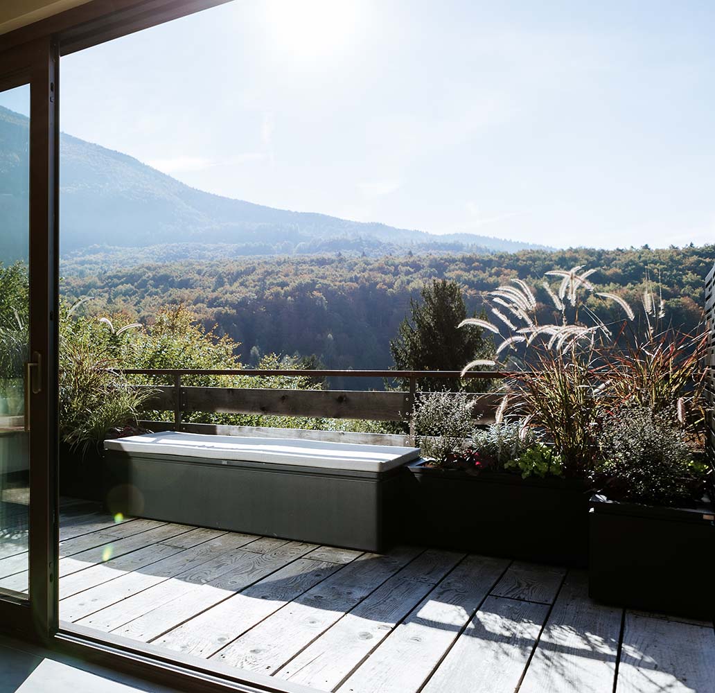 Korito za rože Tera 100x45x45 Obsidian