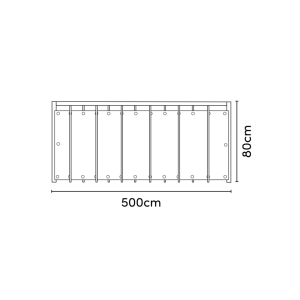 skica balkonskega senčila